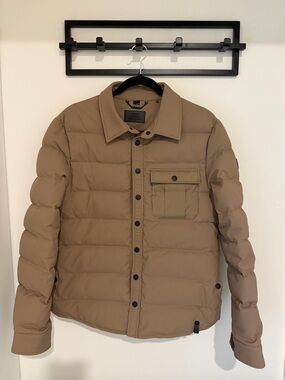 RUDSAK Tan Quilted Puffer Shirt Jacket